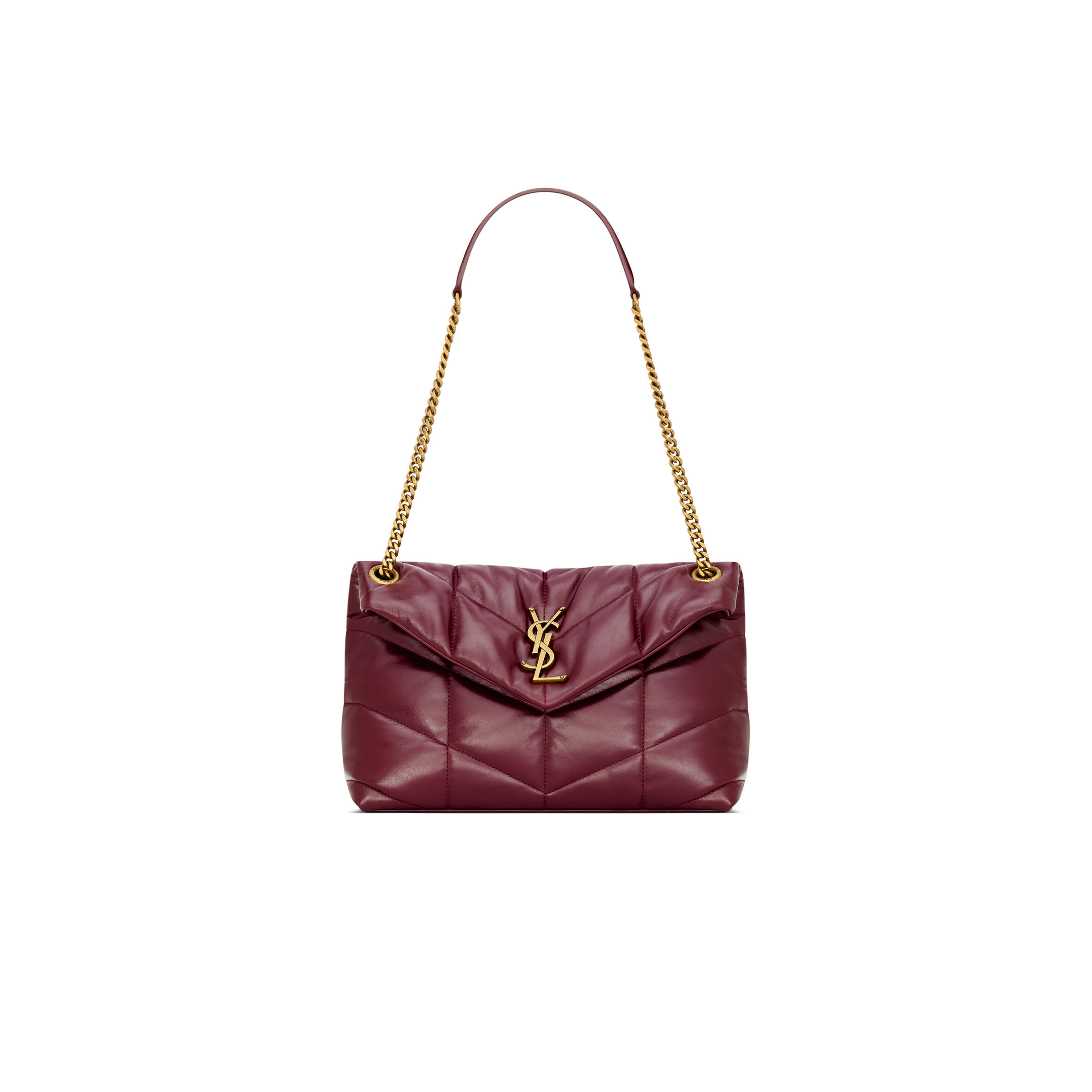 Y51 PUFFER SMALL IN SHINY LEATHER 577476AAFE16593 (29*17*11cm) Master Quality